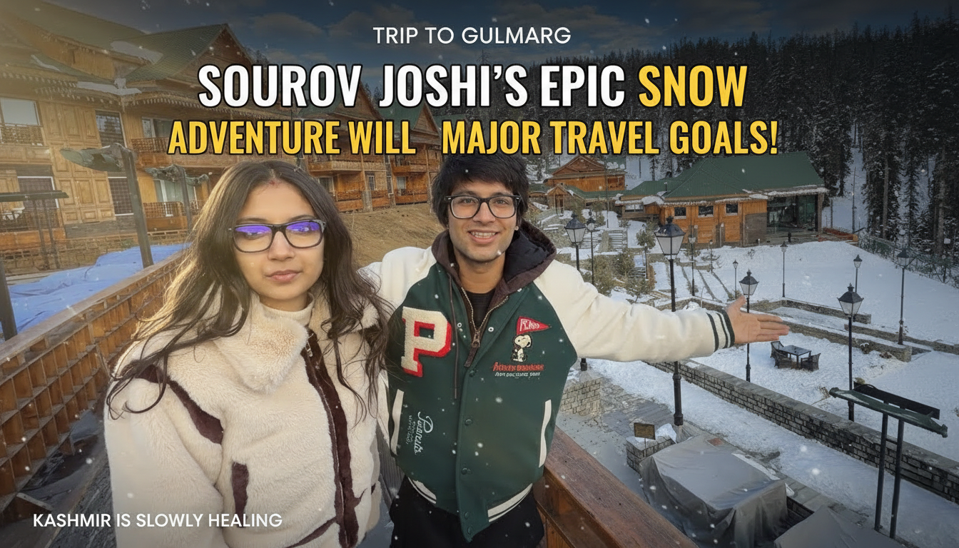 Sourav Joshi's Epic Snow Adventure at kashmir