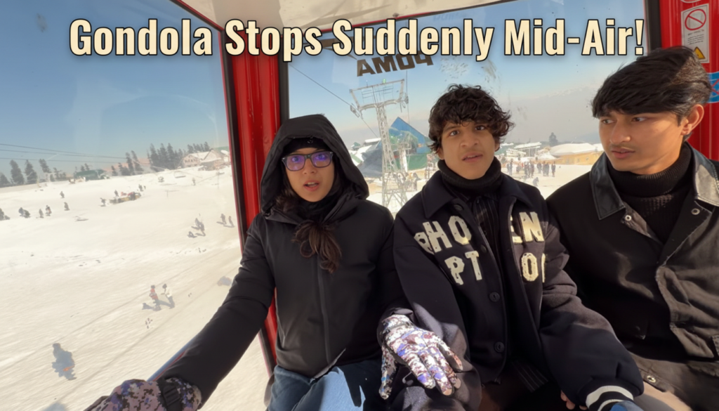 Sourav Joshi Gondola Stops Suddenly Mid-Air!