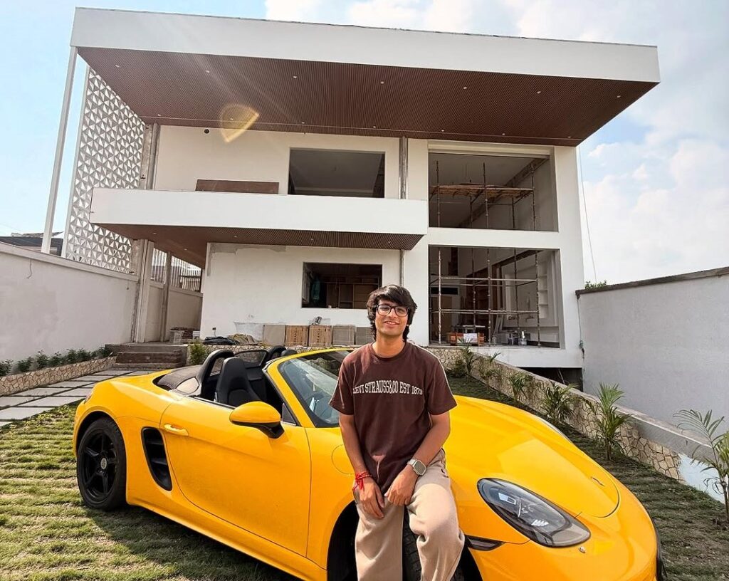 Sourav Joshi - Complete Profile & Latest Updates 2 Sourav Joshi Haldwani home with his sports car