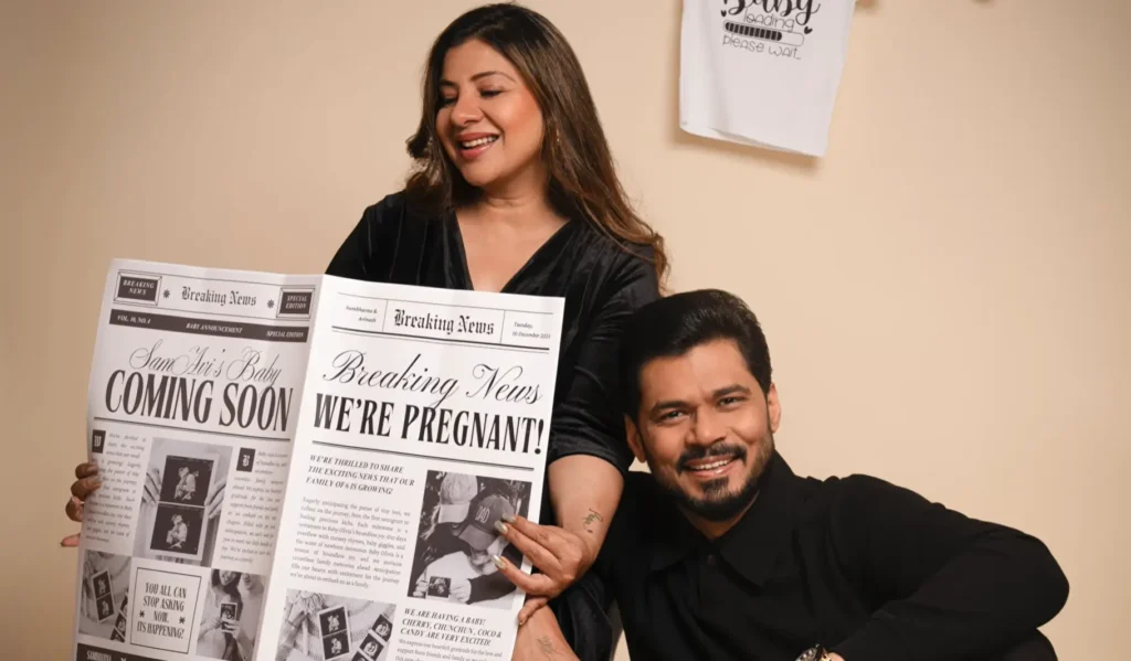 Sambhavna seth We are pregnant photoshoot