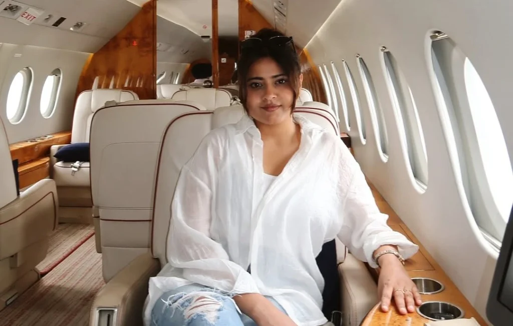 Nishu Tiwari in private Jet