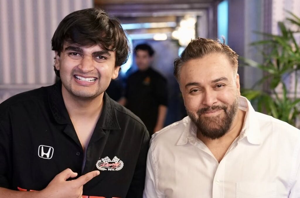 Ayush sapra with zorwar kalra owner of food chain Farzi