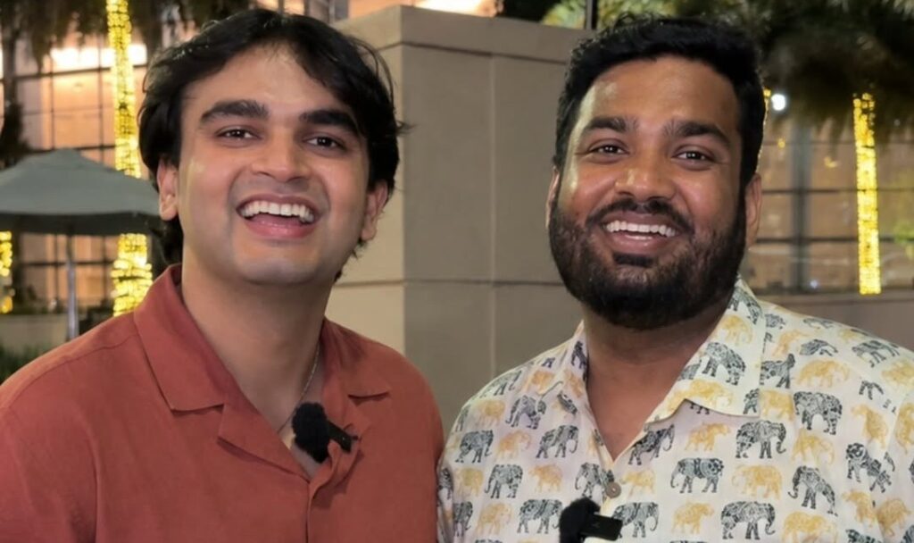 Food vlogger ayush sapra with veggie paji
